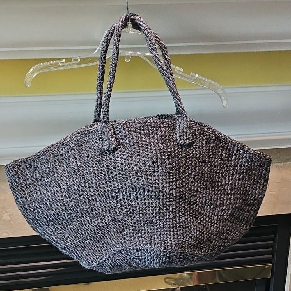 Jute Slate Blue Tote Perfect Condition